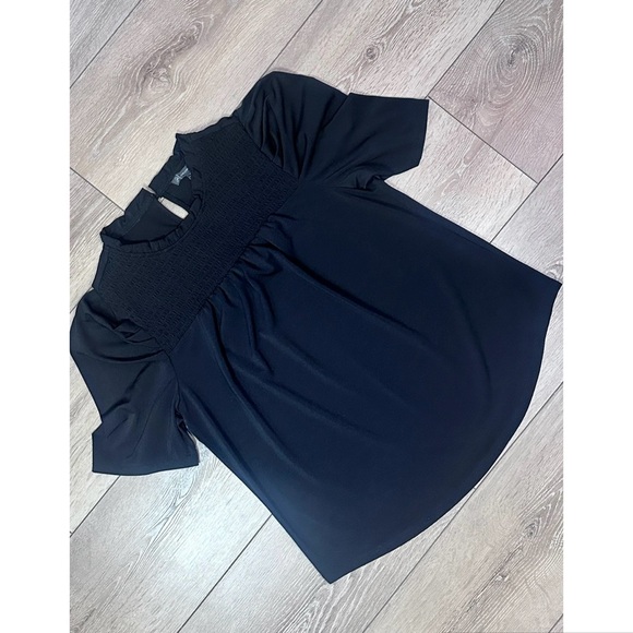 Adrianna Papell Tops - Adrianna Papell Mock Neck Puff Sleeve Blouse